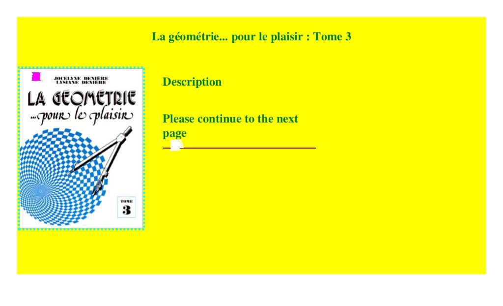 La Géométrie Pour Le Plaisir Pdf Gratuit La géométrie... pour le plaisir : Tome 3 ^^[download p.d.f]^^@@