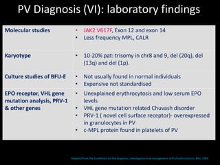 DIAGNOSIS AND MANAGEMENT OF MYELOPROLIFERATIVE NEOPLASMS | PPTX