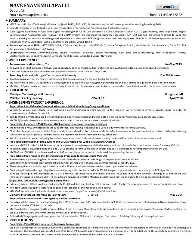 Mtu Resume Template Mtu Resume Template