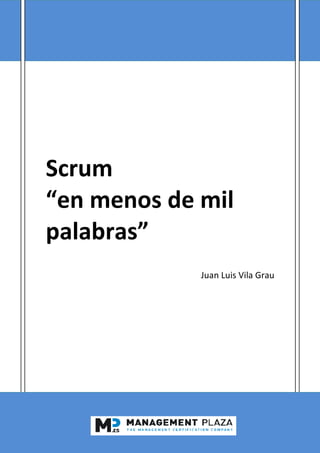 Scrum
“en menos de
palabras
en menos de mil
palabras”
Juan Luis Vila Grau
mil
Juan Luis Vila Grau
 