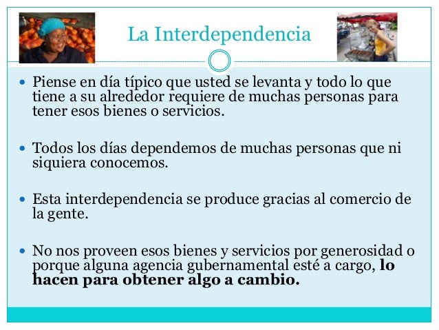 Tema 3 la interdependencia.