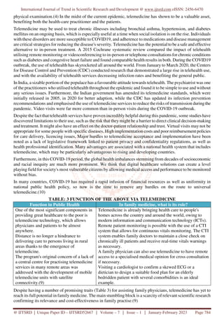 Usefulness of Telemedicine during Covid 19 Pandemic Situation in India ...
