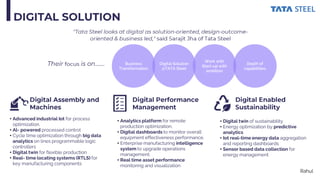 Digital Transformation: A case study on tata steel | PPTX