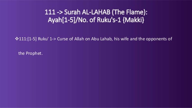 96-114 Contents of Surah Al Alaq - Al Nas