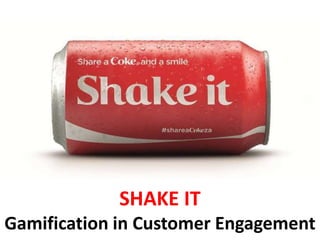 SHAKE IT
Gamification in Customer Engagement
 