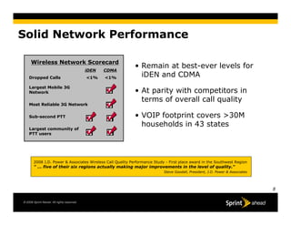 Sprint 2008 Q4 earnings 