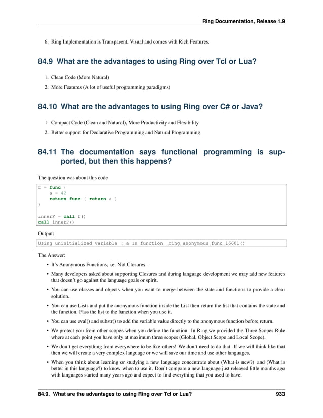 The Ring programming language version 1.9 book - Part 97 of 210 | PDF