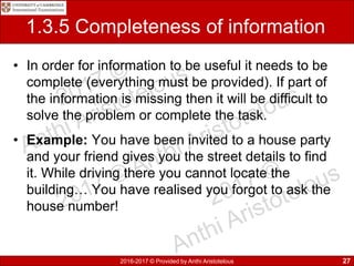9626 GCE AS Information Technology Chapter 1 | PDF