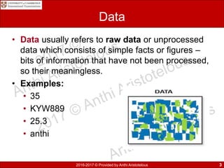 9626 GCE AS Information Technology Chapter 1 | PDF