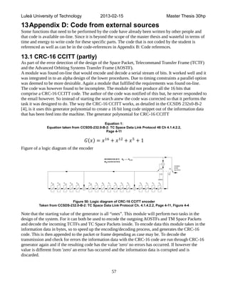 Telecommand Transfer Frame HDL Implementation of CCSDS Standards by Jonatan Brodin Final Version | PDF