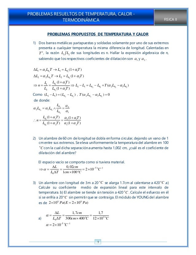 Problemas De Temperatura