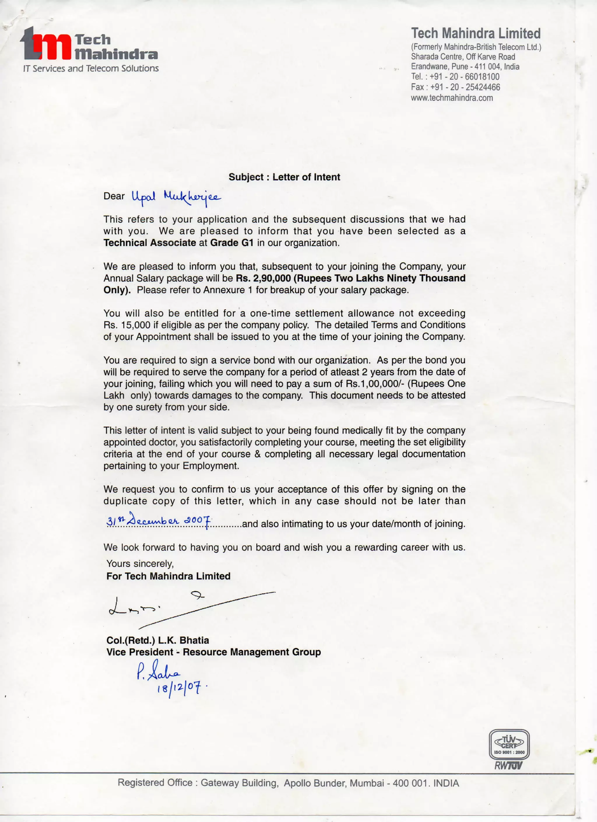 Tech_Mahindra_Joining_Letter PDF