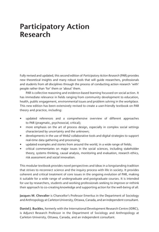 Participatory Action Research Theory and Methods for Engaged Inquiry ...