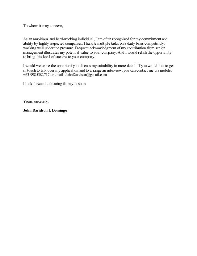 cover letter relish the opportunity cover letter