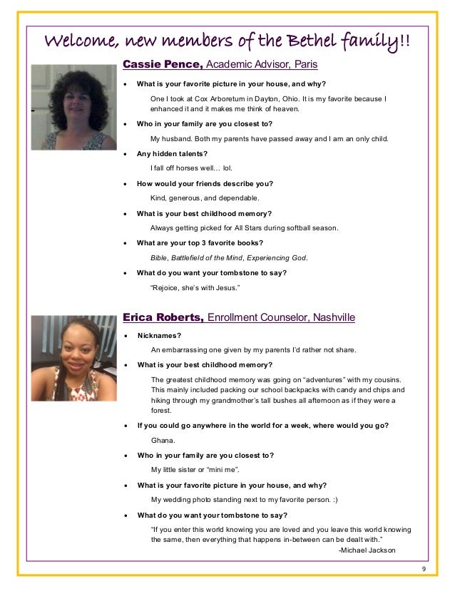 new employee newsletter