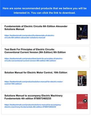 Electric Circuits 10th Edition Nilsson Solutions Manual | PDF