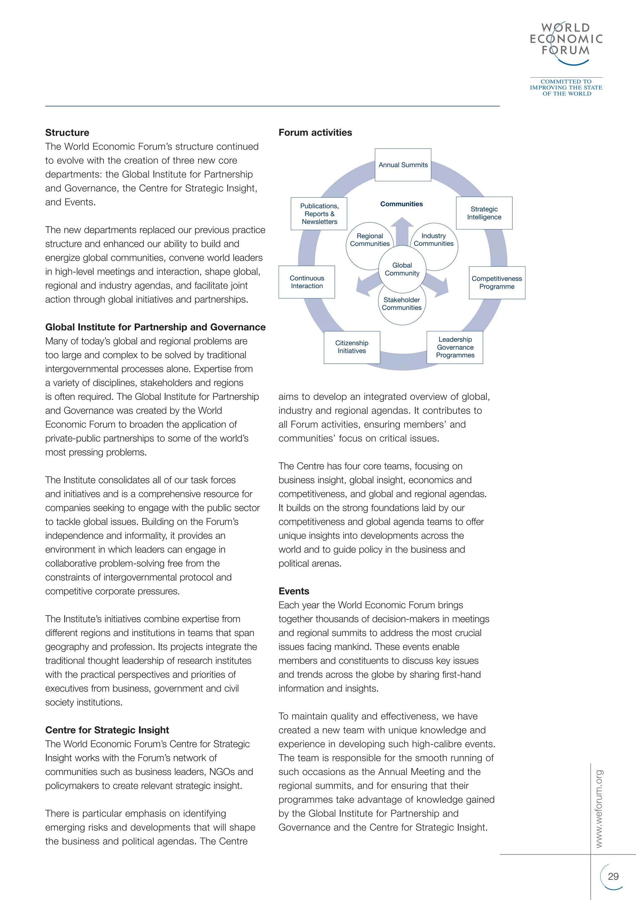 world economic forum Annual Report 2004 | PDF