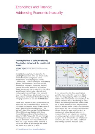 World Economic Forum Annual Meeting2008 | PDF