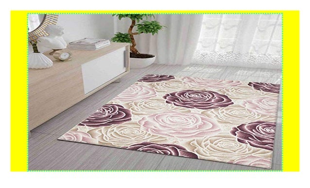 Vimoda Designer Teppich Modern Hoch Tief Effekt Mit Glitzer Rosen Mu