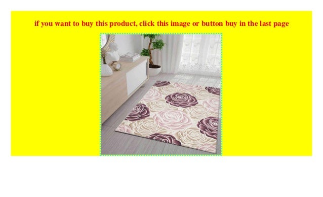 Vimoda Designer Teppich Modern Hoch Tief Effekt Mit Glitzer Rosen Mu