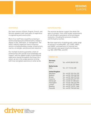 Driver Group Europe Brochure | PDF