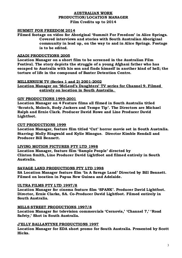 nadine film amp tv cv film cv