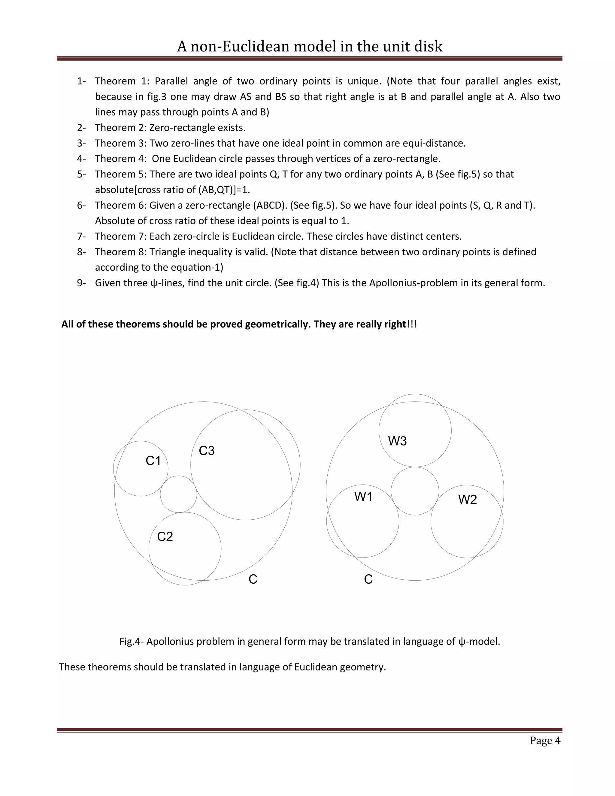 A non-Euclidean model | PDF