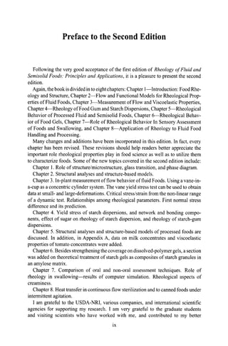 Rheology Of Fluid And Semisolid Foods Principles And Applications Food ...