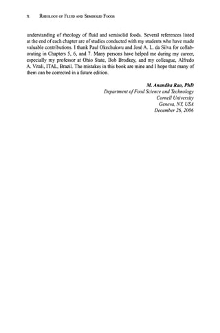 Rheology Of Fluid And Semisolid Foods Principles And Applications Food ...