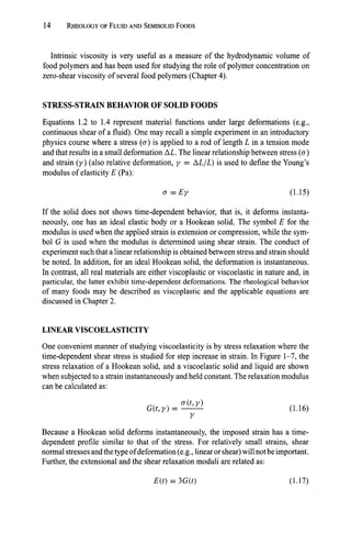 Rheology Of Fluid And Semisolid Foods Principles And Applications Food ...