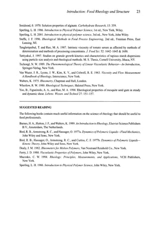 Rheology Of Fluid And Semisolid Foods Principles And Applications Food ...