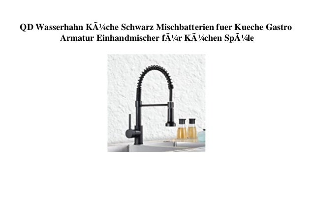 Big Promo Qd Wasserhahn Ka Che Schwarz Mischbatterien Fuer Kueche Gas