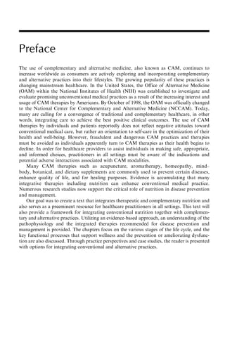 Integrating Therapeutic and Complementary Nutrition Mary J. Marian | PDF
