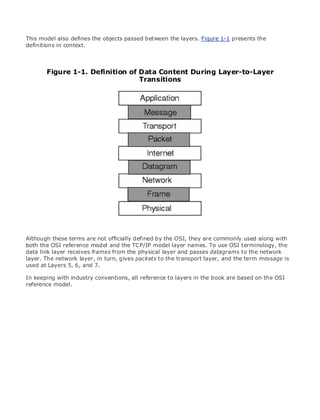 • Table of Contents
• Index
Web Security Field Guide
BySteve Kalman
Publisher: Cisco Press
Pub Date: November 08, 2002
ISBN: 1-58705-092-7
Pages: 608
Hands-on techniques for securing Windows(r) servers, browsers, and network communications.
Create effective security policies and establish rules for operating in and maintaining a
security- conscious environment
Learn how to harden Windows multi-user platforms, including NT, 2000, and XP
Understand secure installation options for Windows web servers and how to enhance
security on existing web and FTP server installations
Improve security at the end user's workstation, including web browsers, desktops, and
laptops
Evaluate the pros and cons of installing a certificate server and becoming your own
Certification Authority
Learn the Cisco PIX Firewall and Cisco IOS Firewall architecture and how to apply Cisco
standard and extended access lists
Discover ways to test the current state of security and keep it up to date
Learn to engage end users as part of the overall network security solution
While the Internet has transformed and improved the way we do business, this vast network and
its associated technologies have opened the door to an increasing number of security threats.
The challenge for successful, public web sites is to encourage access to the site while eliminating
undesirable or malicious traffic and to provide sufficient levels of security without constraining
performance or scalability. The more reliant organizations become on the Internet to perform
daily jobs or conduct transactions, the greater the impact a breach of network security has. Just
as Cisco Systems has been an innovator in using the Internet to conduct business, so too is it a
market leader in the development and sale of products and technologies that protect data
traveling across the Internet. Yet a network security solution is only as strong as its weakest
link. Network attacks can occur at any point, including the network connection, the firewall, the
web server, or the client. Hardening the defenses at all these points is key to creating an
effective, all-encompassing network security solution.
This model also defines the objects passed between the layers. Figure 1-1 presents the
definitions in context.
Figure 1-1. Definition of Data Content During Layer-to-Layer
Transitions
Although these terms are not officially defined by the OSI, they are commonly used along with
both the OSI reference model and the TCP/IP model layer names. To use OSI terminology, the
data link layer receives frames from the physical layer and passes datagrams to the network
layer. The network layer, in turn, gives packets to the transport layer, and the term message is
used at Layers 5, 6, and 7.
In keeping with industry conventions, all reference to layers in the book are based on the OSI
reference model.
 