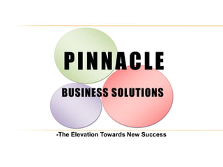 PINNACLE
-The Elevation Towards New Success
BUSINESS SOLUTIONS
 