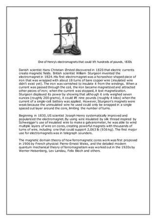 Project on Electromagnets used in Bhilai Steel Plant | DOCX