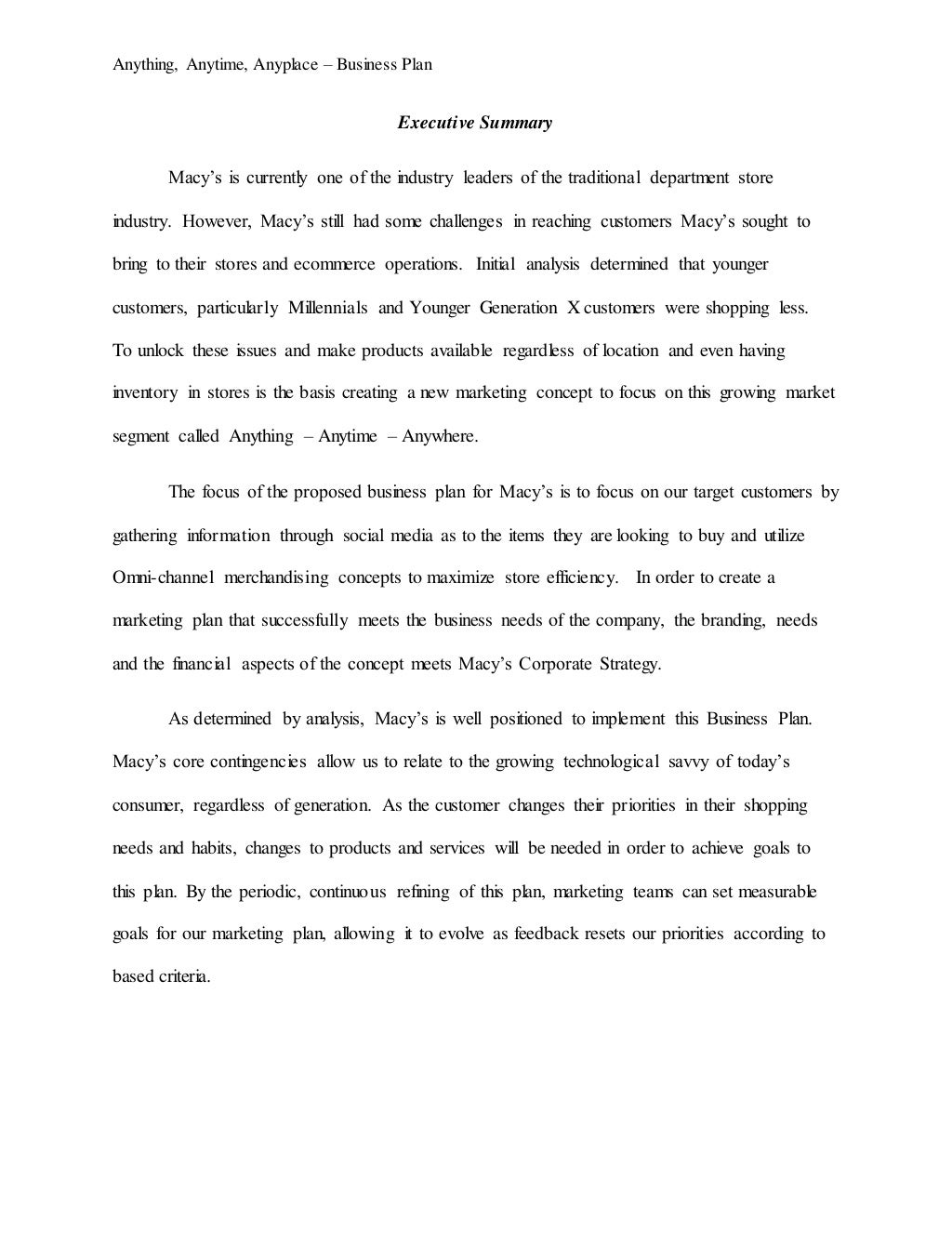 Startup business plan sample pdf image