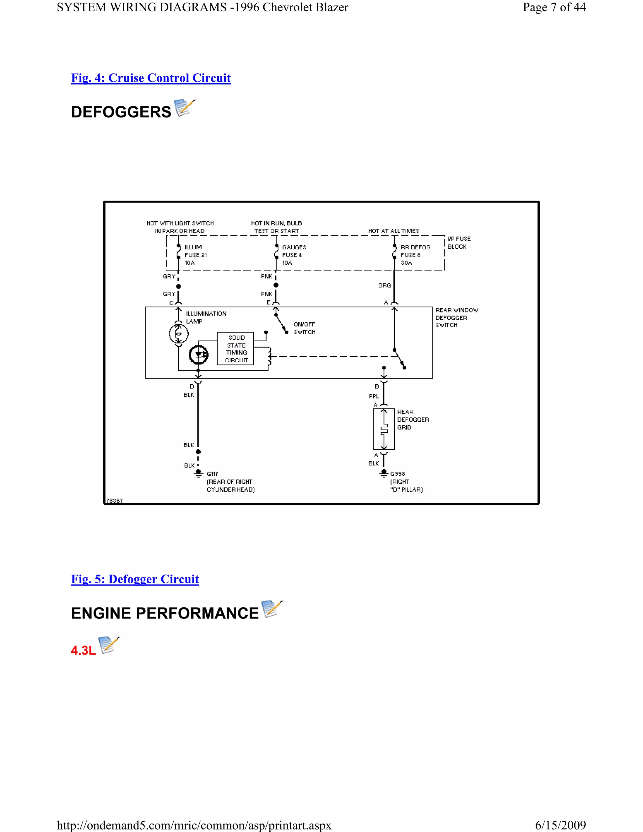 96 blazer all wiring diagrams PDF