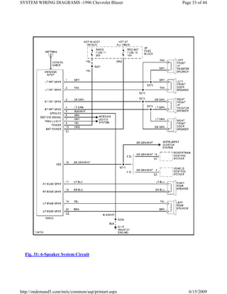 96 blazer all wiring diagrams