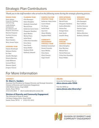 Diversity and Community Engagement Strategic Plan Overview | PDF