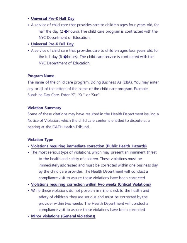 two weeks notice letter for daycare