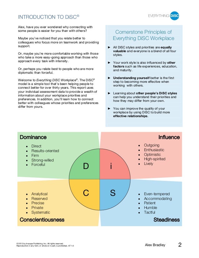 DISC Workplace Report