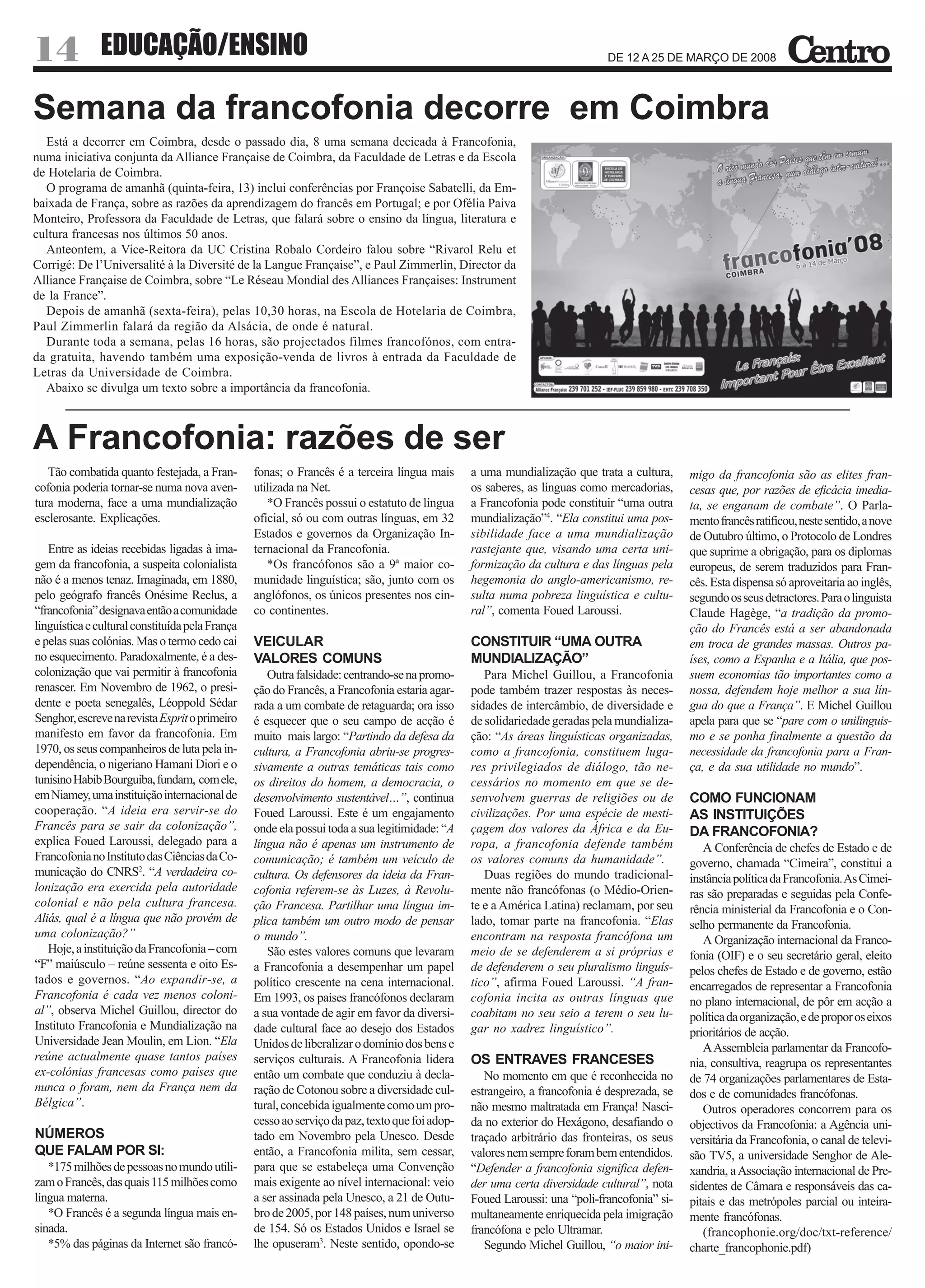 O Centro - n.º 46 – 12.03.2008