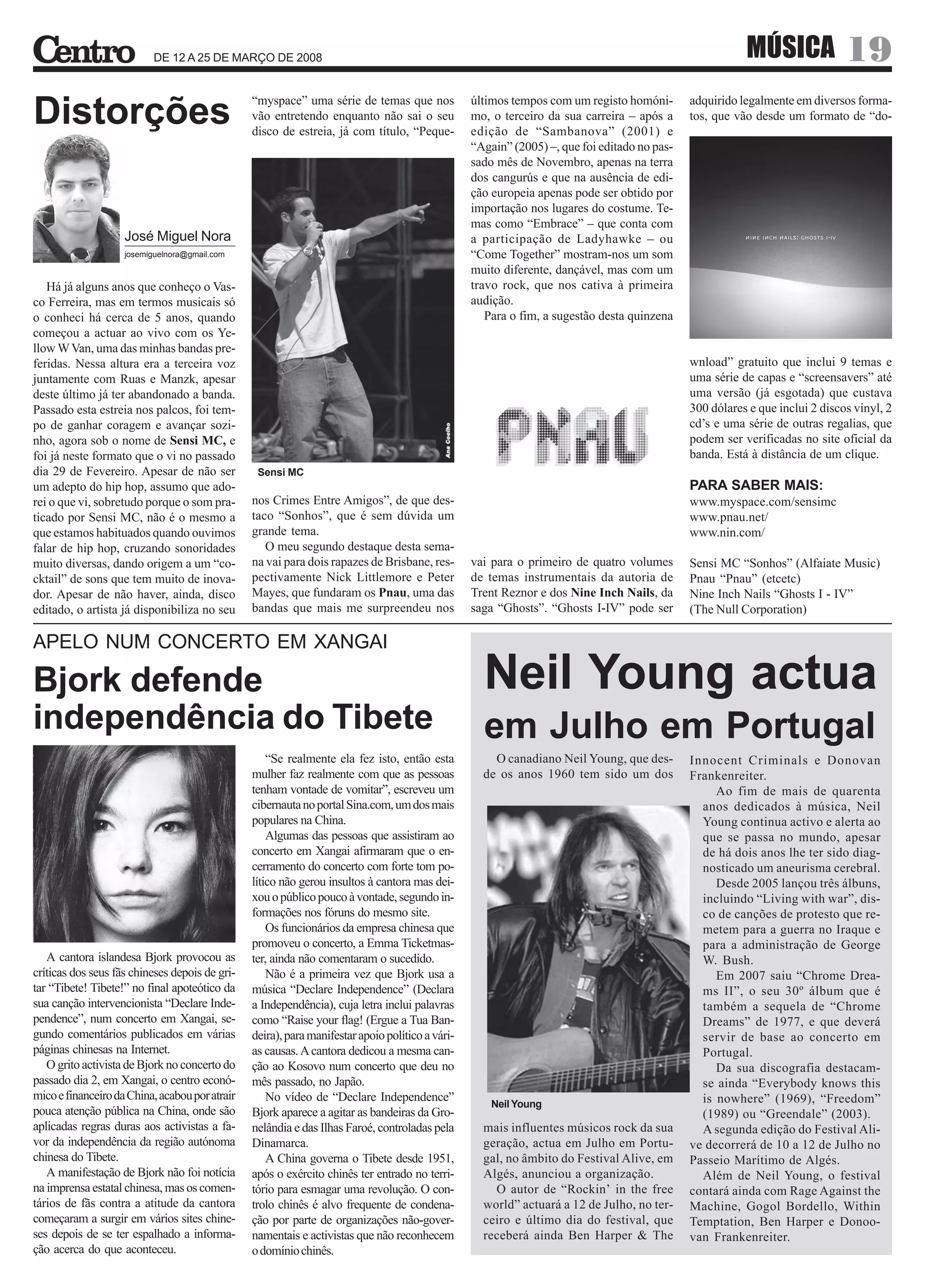 O Centro - n.º 46 – 12.03.2008