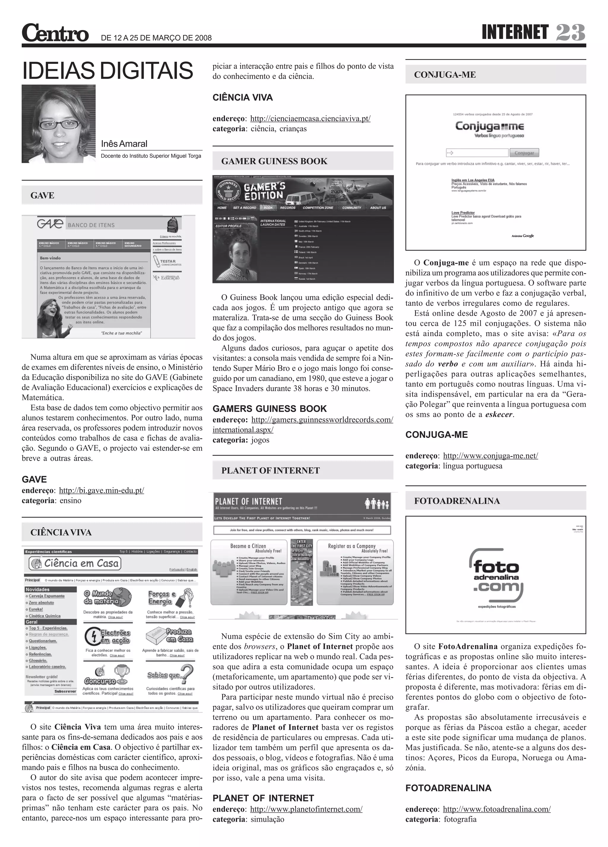 O Centro - n.º 46 – 12.03.2008