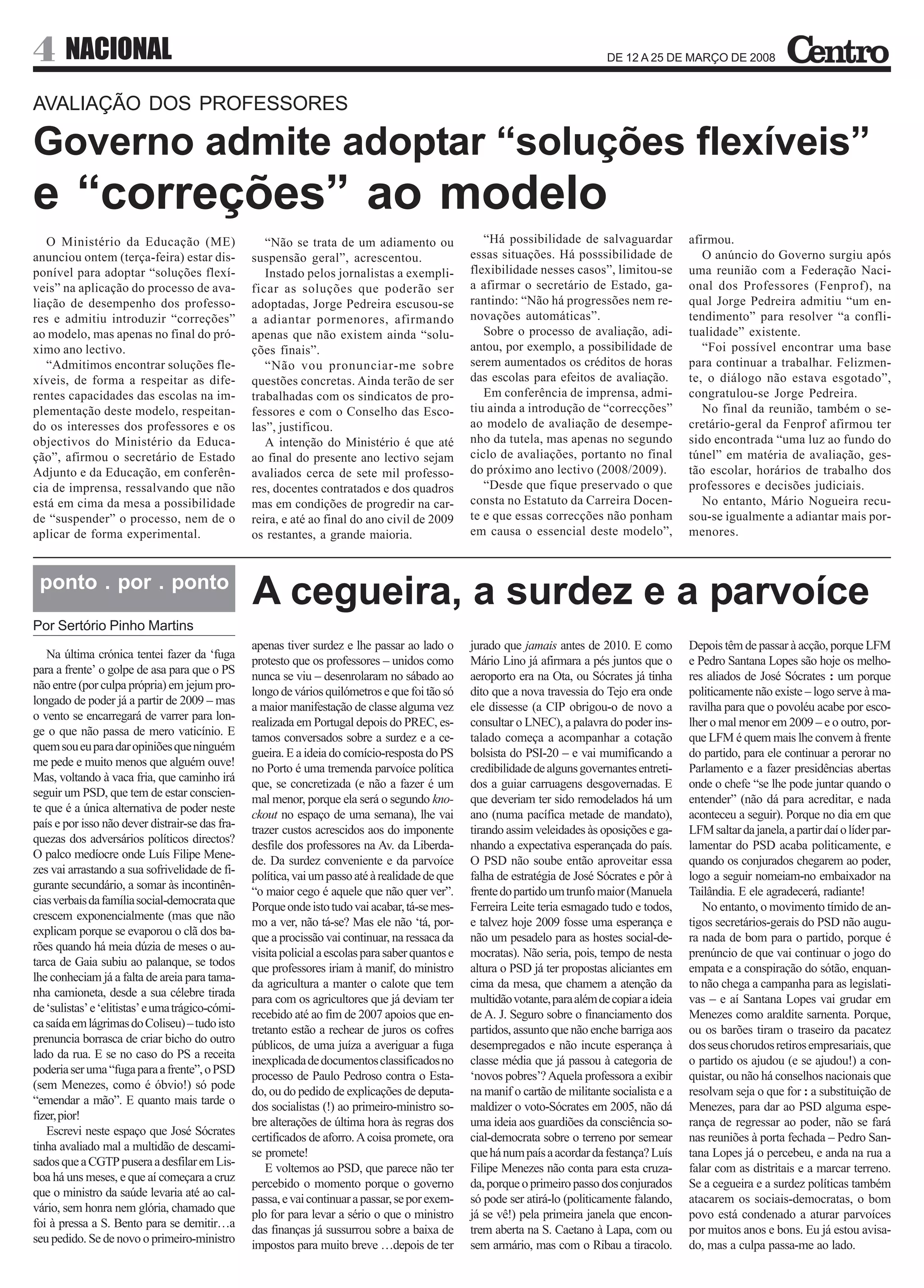 O Centro - n.º 46 – 12.03.2008