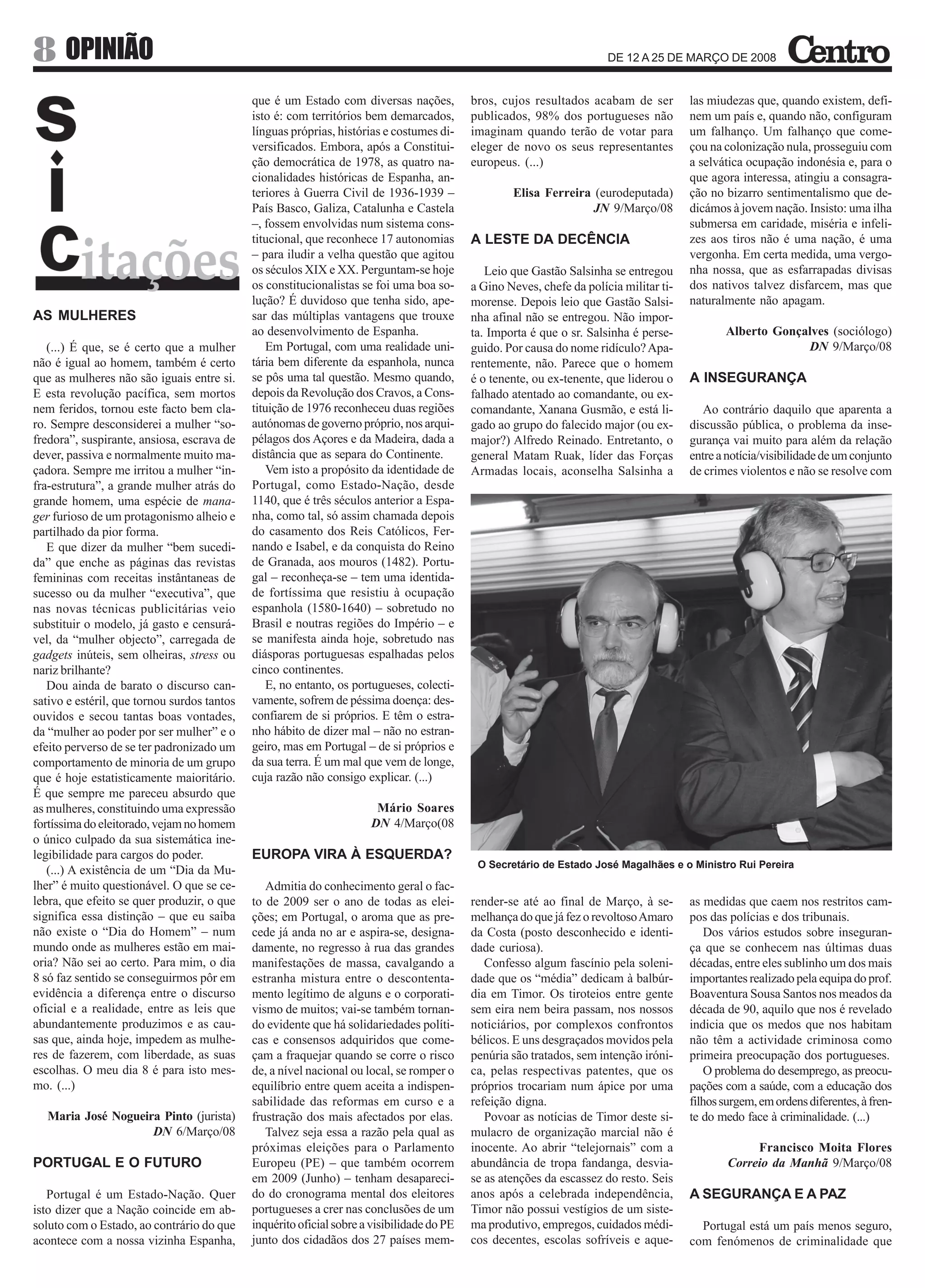 O Centro - n.º 46 – 12.03.2008