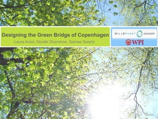 Designing the Green Bridge of Copenhagen
Laura Antul, Nicolle Shandrow, Samee Swartz
 