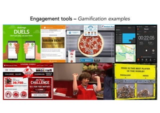 Engagement tools – Gamification examples
 