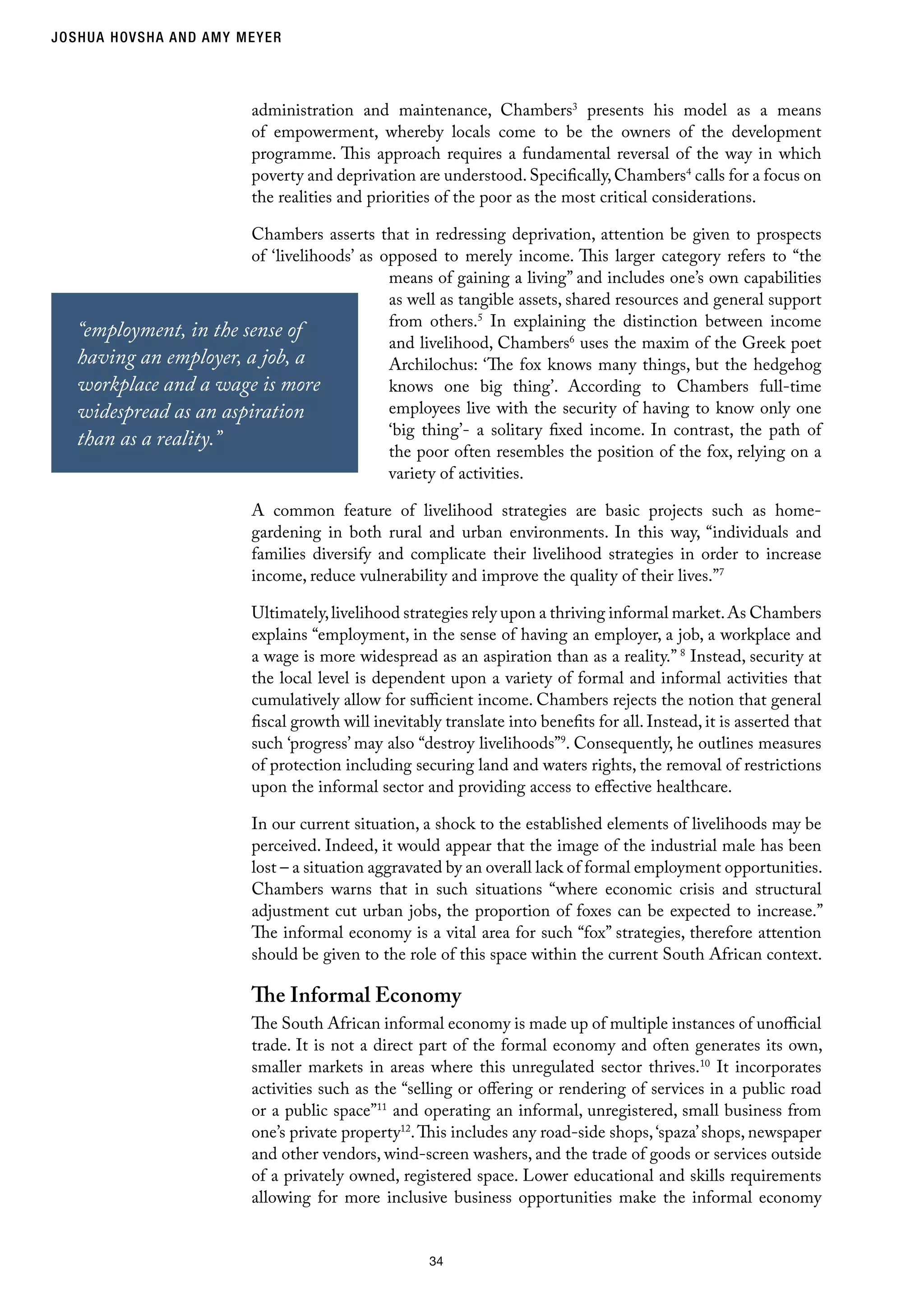 33 The Informal Economy and Sustainable Livelihoods - J Hovsha and A ...